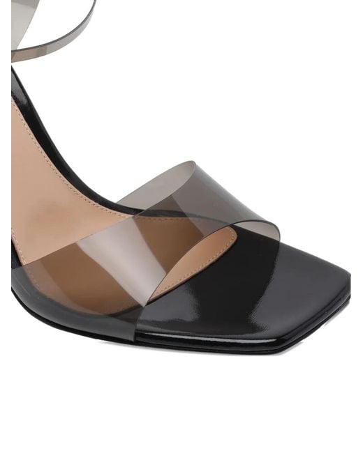 Gianvito Rossi White Plexi Sandals