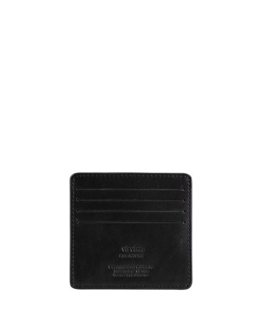 Visvim Black Leather Card Case for men