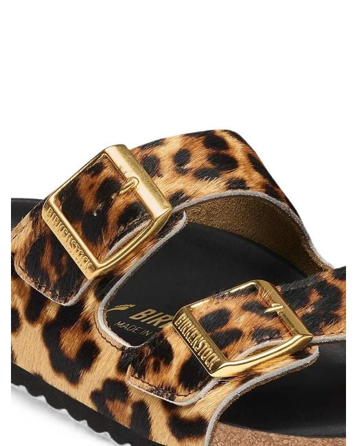 Birkenstock Brown Arizona Fur Hex Fur Sandals