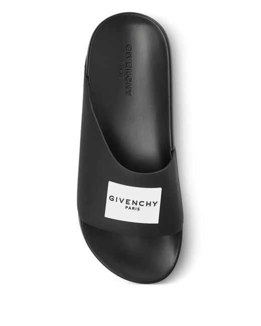 Givenchy White Label Rubber Flat Mules