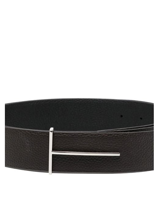 Tom Ford Black Leather Belt for men