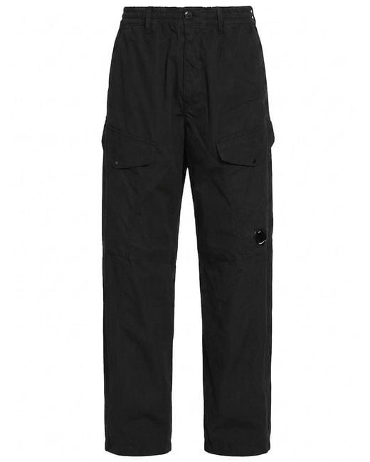 C P Company Black Pants/Cargo Pant for men