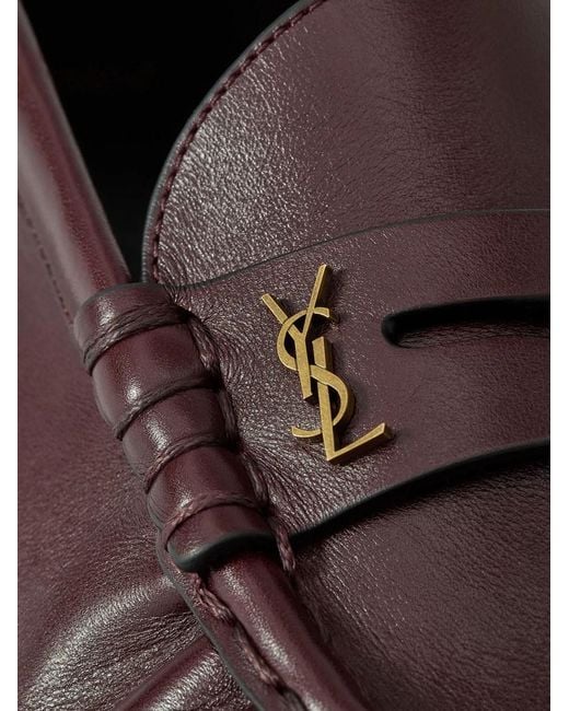 Saint Laurent Brown Helios Loafers for men