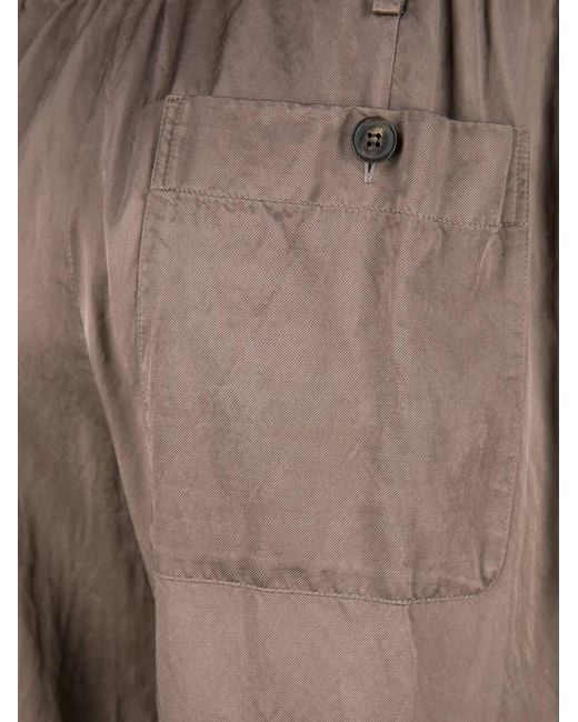 Dries Van Noten Gray Penny Viscose Pants for men