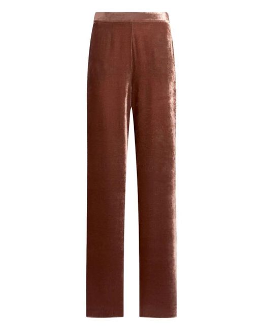 Etro Brown Velvet Palazzo Trousers
