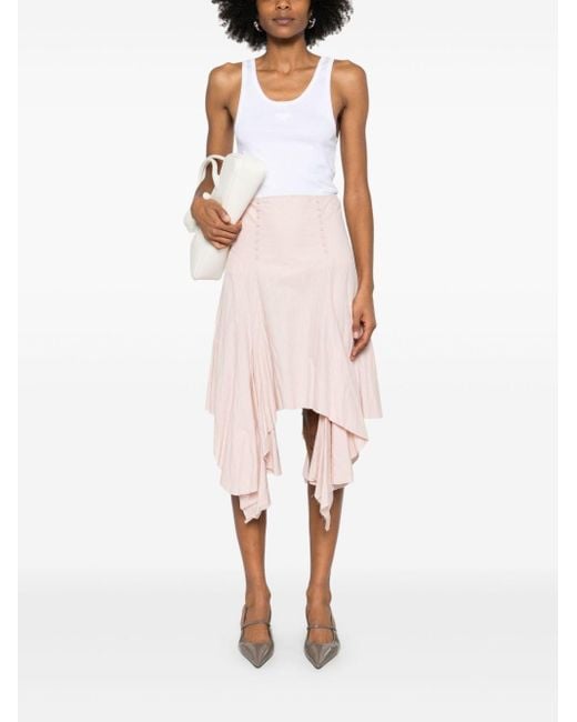 Prada White Cotton Sleeveless Top