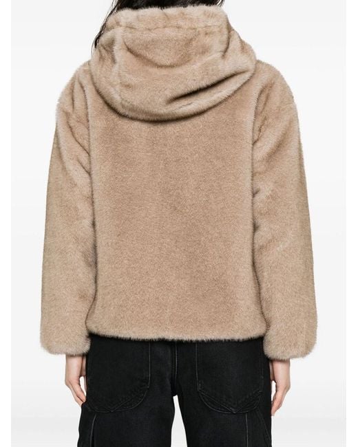 Herno Natural Soft Faux-Fur Hooded Jacket