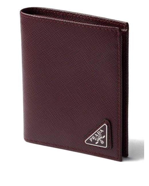 Prada Purple Saffiano Leather Wallet Accessories for men