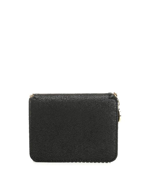 Stella McCartney Black Falabella Bi-Fold Wallet