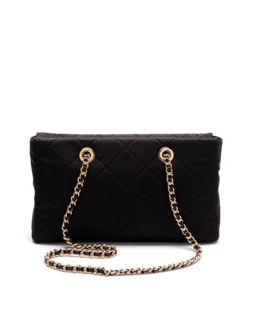 Borsa A Spalla Re-Edition Chaîne 1995 di Prada in Black