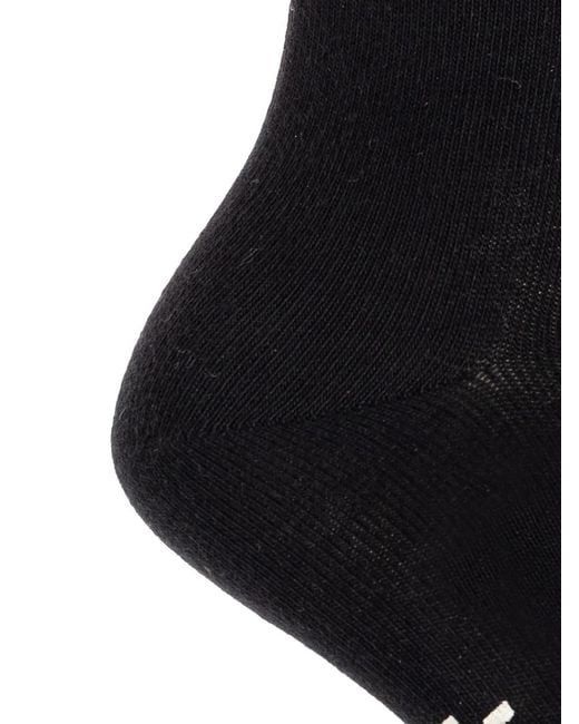 Isabel Marant Black Medium Nesson Socks With Logo