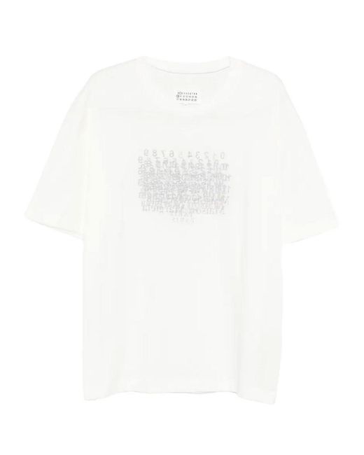 Maison Margiela White Cotton T-Shirt for men