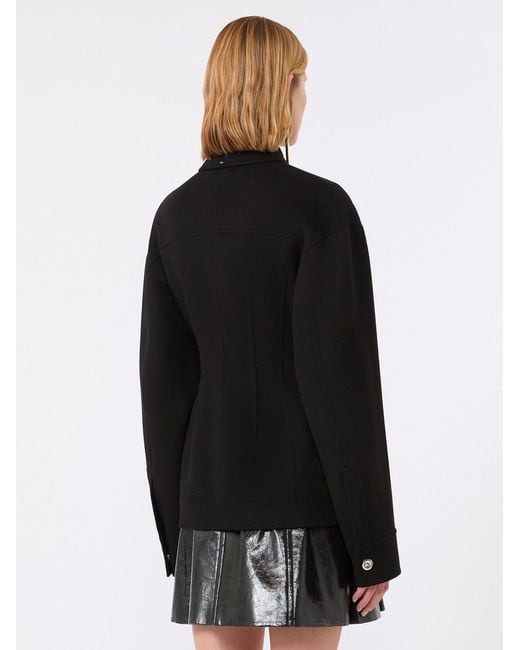 Sportmax Black Shaped Coat