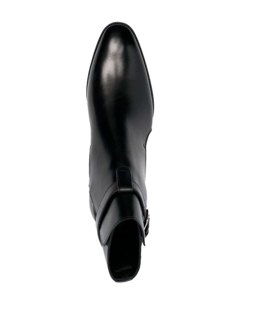 Stivali Wyatt Jodhpur di Saint Laurent in Black da Uomo
