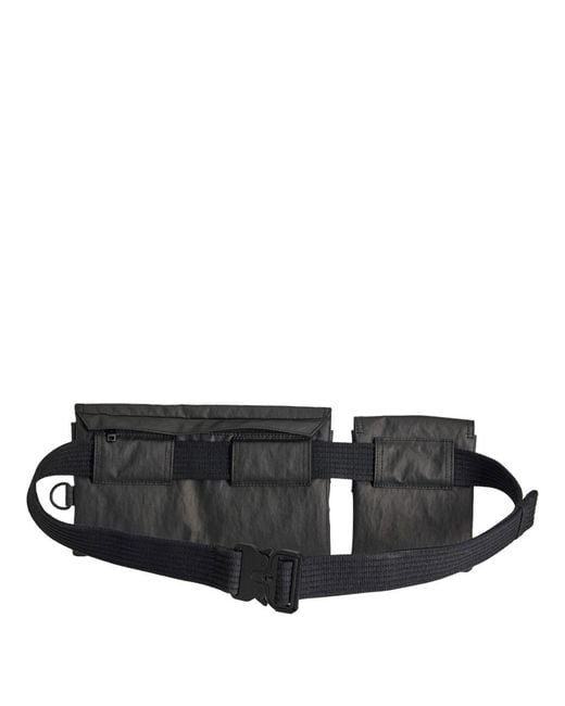 Y-3 Gray Multi Pocket Sling Bags for men