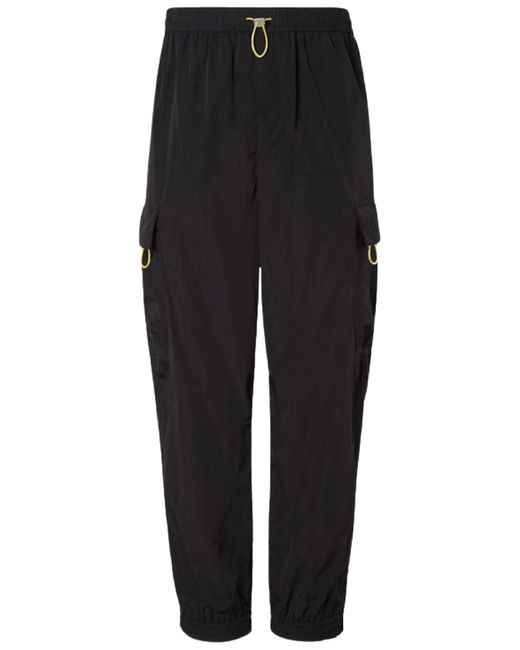 Fendi Black Nylon Cargo Trousers for men