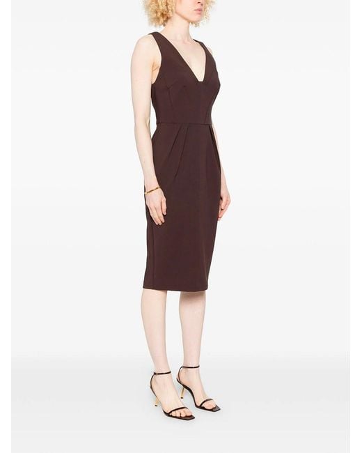 Elisabetta Franchi Purple Light Crepe Dress