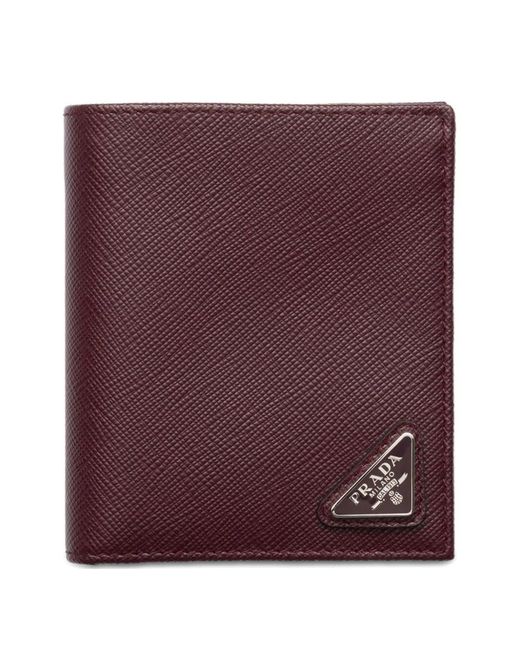 Prada Purple Saffiano Leather Wallet Accessories for men