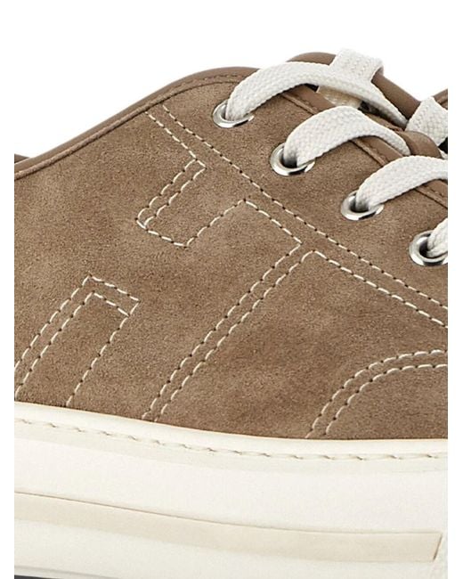 Hogan Brown Lace Up Sneakers for men