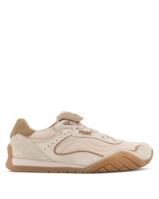 Fendi Multicolor Wave Pulse Suede Sneakers