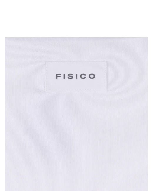 Fisico White Bandeau Bikini