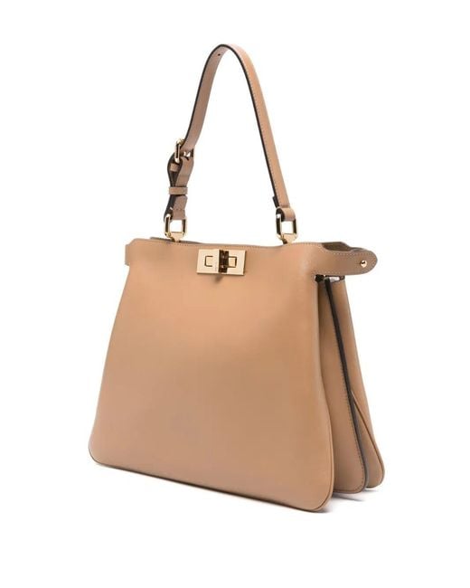 Fendi Natural Peekaboo Soft Medium Bag
