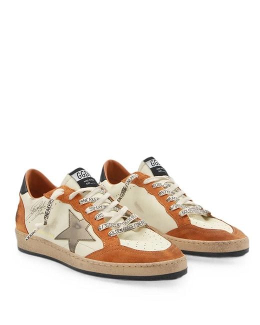 Golden Goose Deluxe Brand Brown Color Block Superstar Sneakers for men