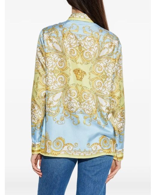 Versace Multicolor Silk Shirt