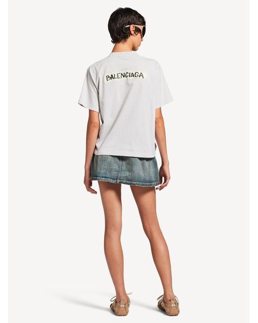 Balenciaga White Masking Tape T-Shirt