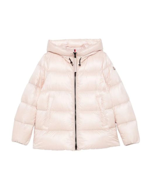 Moncler Natural Serittes Hooded Short Down Jacket