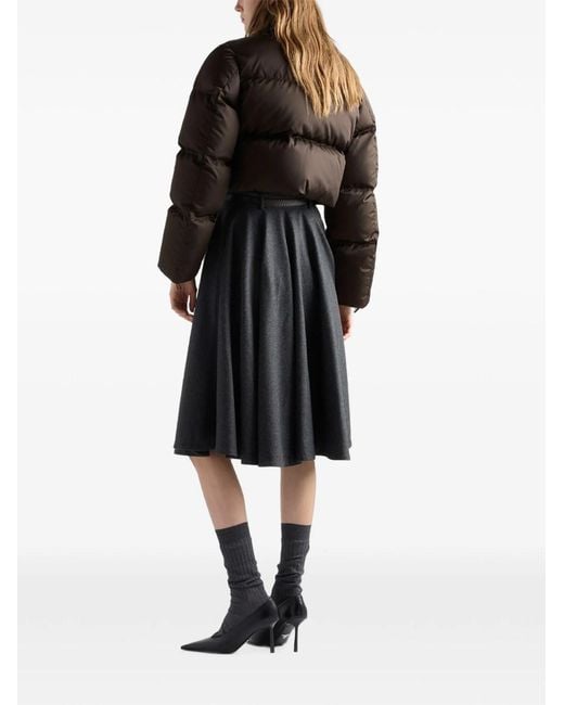 Prada Black Piumino Cropped