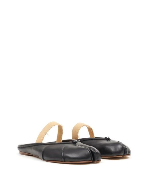 Maison Margiela White Tabi Elastic Band Mule