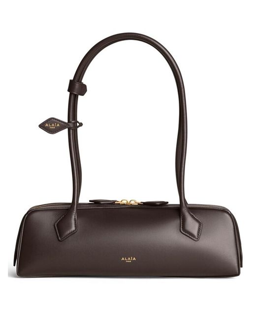 Alaïa Brown Le Teckel Medium Leather Bag