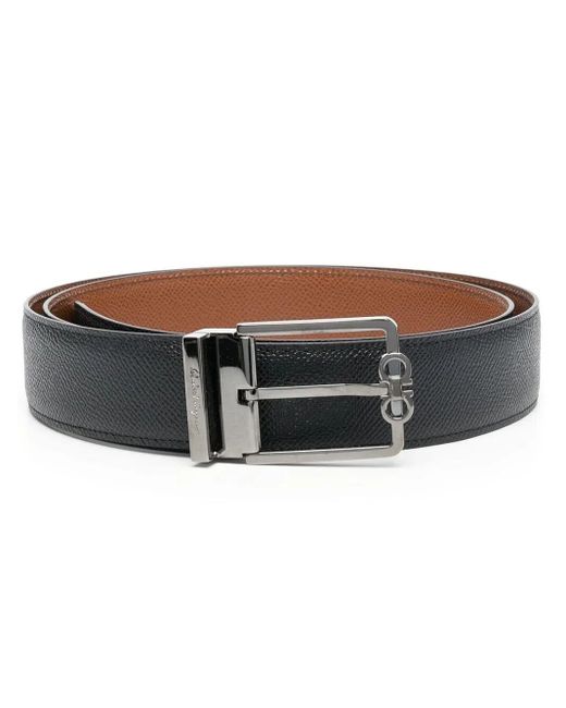 Ferragamo Black Buckle-fastening Leather Belt for men
