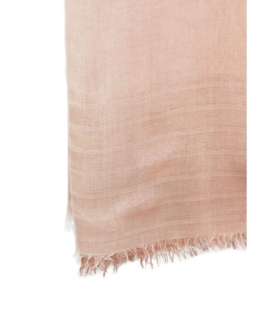 Faliero Sarti Pink Clizia Stole In Cashmere Blend