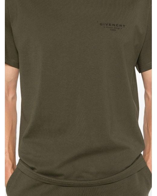 Givenchy Green Cotton T-Shirt for men