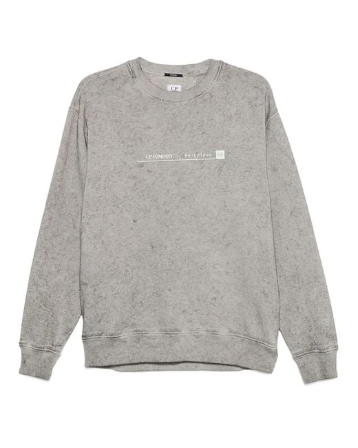 C P Company Gray Sweatshirts/Crew Neck for men
