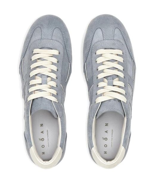 Hogan Gray Olympia Suede Sneakers