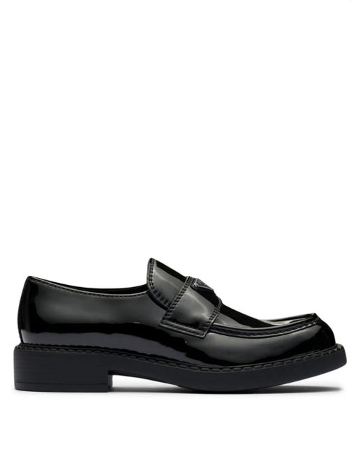 Prada Black Patent Leather Loafers for men