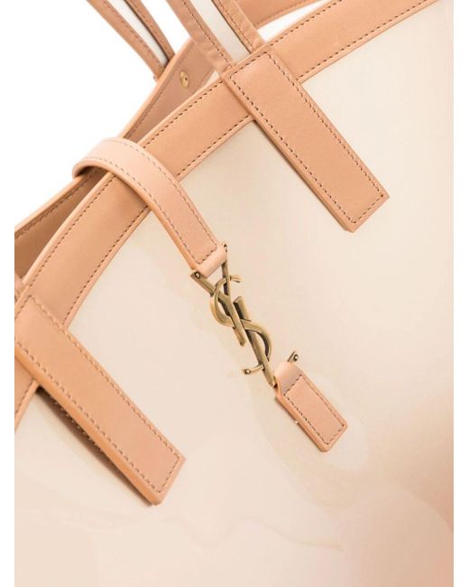 Saint Laurent White 'panier Medium' 'shopper' Type Bag,