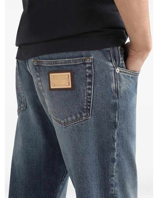 Dolce & Gabbana Blue Denim Pants for men