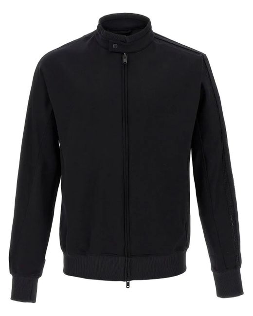 Y-3 Black Techno Fabric Full-Zip Sweatshirt for men