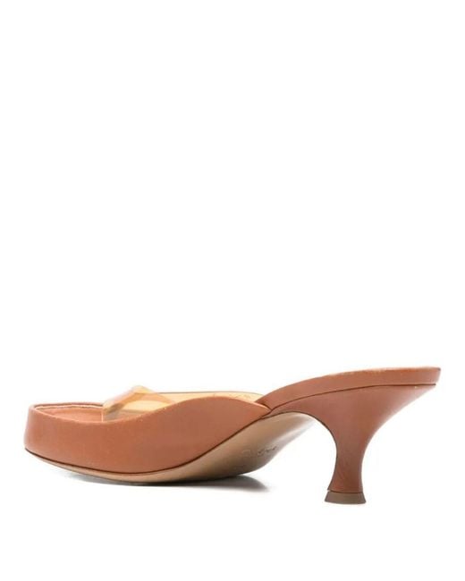 Chloé Pink Junie Heeled Sandals