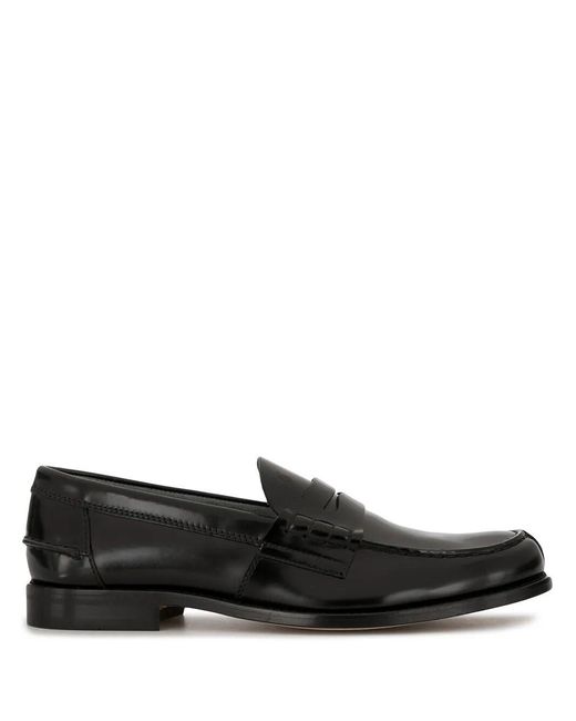 Tod's Black Patent Leather Loafers for men