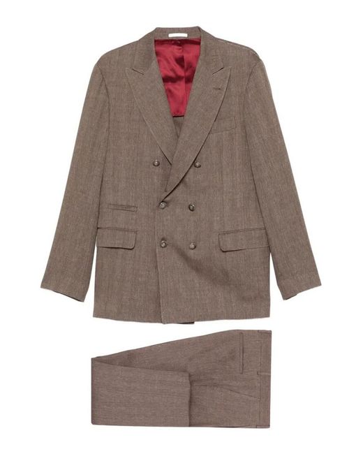 Brunello Cucinelli Brown Leisure Suit for men