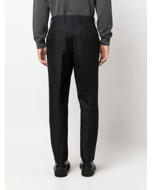 Prada Black Mid-rise Tailored Trousers for men