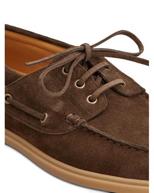 Tod's Brown Flat Shoes for men
