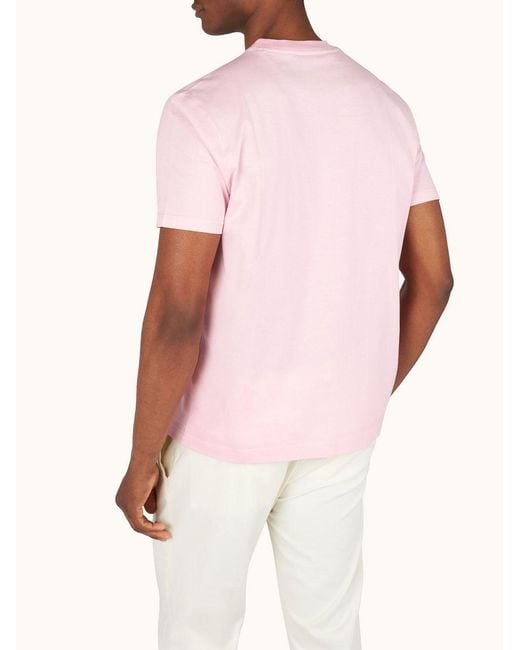 Paul & Shark Pink Crew Neck T-Shirt for men