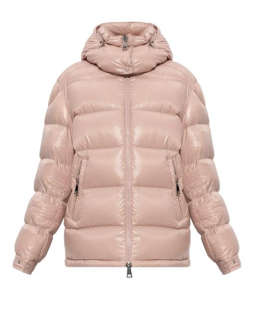 Moncler Pink Short Maire Down Jacket With Hood