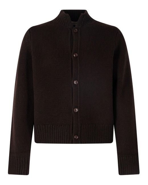 Dries Van Noten Black Moorea Wool Cardigan Clothing for men